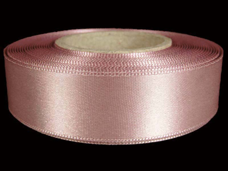 Wstążka 24mm atłas antyczny róż