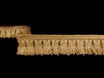 Taśma 4,5cm FRĘDZEL bawełna złoty beż