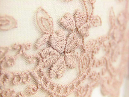 Koronka 9cm tiulowa antyczny róż