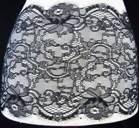 Wstawka 21cm stabilna czarna