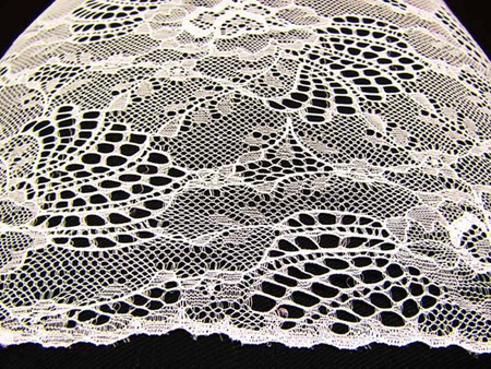 Koronka 150cm tiulowa podkład ivory