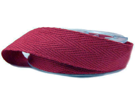 Taśma 20mm bawełniana buraczek