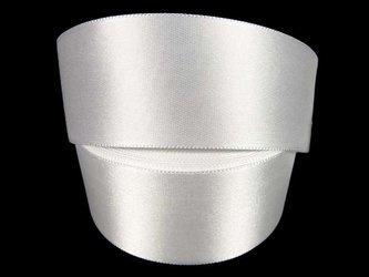 Wstążka 40mm atłas biała