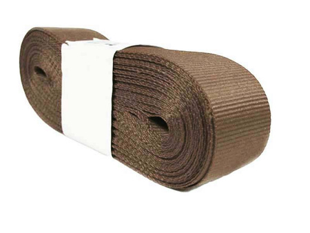 Taśma 22mm ryps poliestrowa brąz