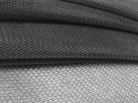 Tiul średnio sztywny CZARNY