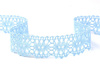 Koronka 3,2cm bawełniana błękitna