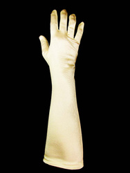Rękawiczka satyna 38cm ecru