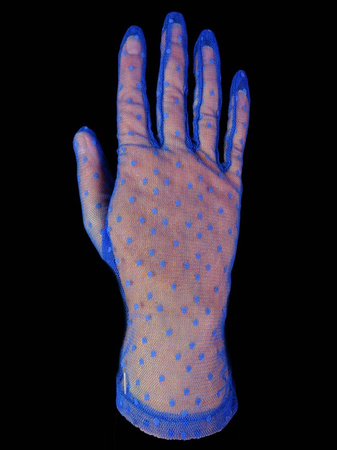 Rękawiczka tiul kropka chaber