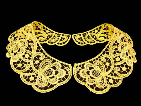 Kołnierzyk damski gipiura złoty