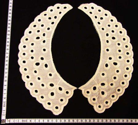 Kołnierzyk damski haft bawełna natural