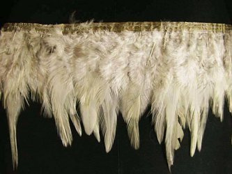 Taśma 12cm piórowa popiel