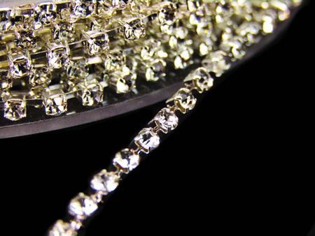 Taśma 2mm łańcuszek cyrkonia