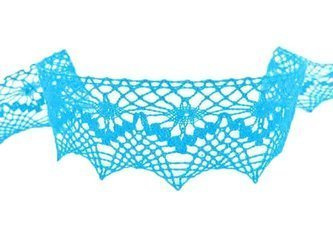 Koronka 4cm bawełniana turkus