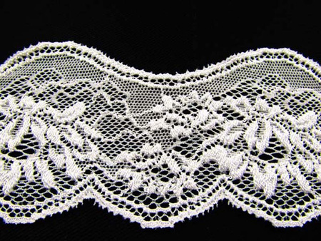 Koronka 6cm elastyczna biała