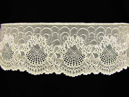 Koronka 9cm elastyczna ivory