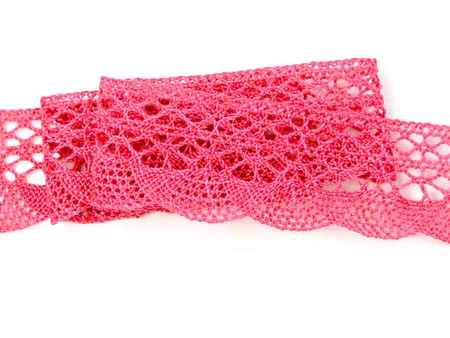 Koronka 3,2cm bawełniana amarant