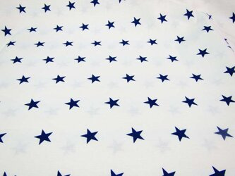 Płótno bawełniane gwiazdka granat