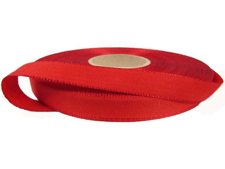 Taśma 12mm bawełniano-wiskozowa czerwona