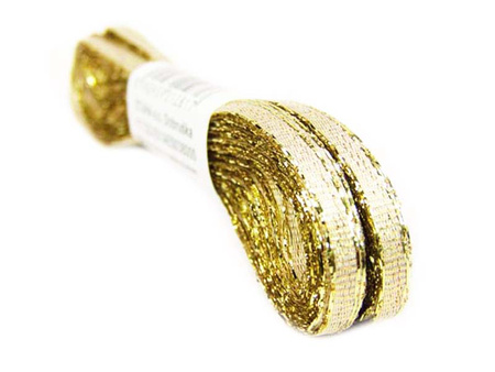Wstążka 3mm lurex złota