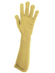 Rękawiczki dluga gładka beż