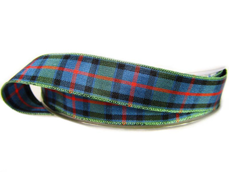 Wstążka 16mm kratka szkocka Flower of Scotland