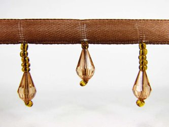 Taśma 3cm atłas SOPLE brąz