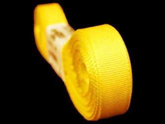 Wstążka 9mm tafta żółta