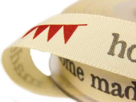 Wstążka 15mm tafta HOME MADE natural