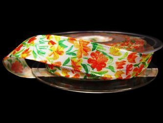 Wstążka 16mm tafta FIORITO pomarańczowa