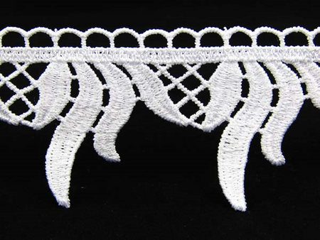 Koronka 5cm gipiurowa biała