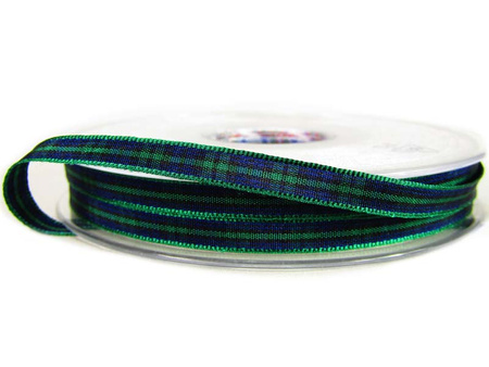 Wstążka 7mm kratka szkocka Black Watch