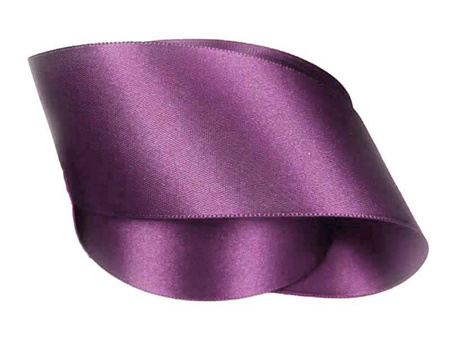 Wstążka 50mm atłas śliwka