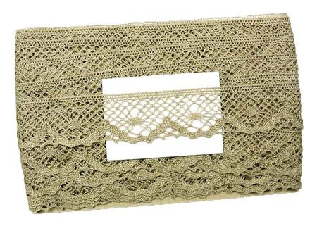 Koronka 4cm len natural