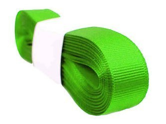 Taśma 15mm ryps poliester neon zielona