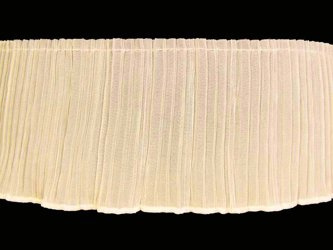 Taśma 11cm falbana PLISA krem