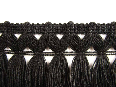 Taśma 8cm FRĘDZEL poly czarna