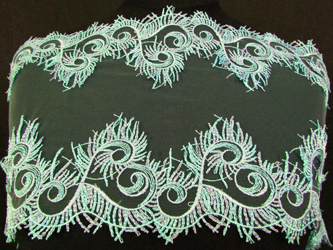 Wstawka 20cm tiulowa miętowa