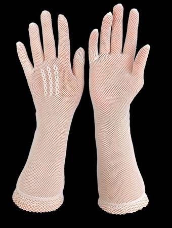 Rękawiczka kabaretka dziecięca biała