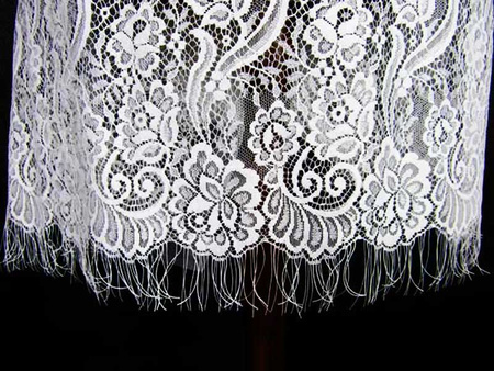 Koronka 85cm stabilna biała