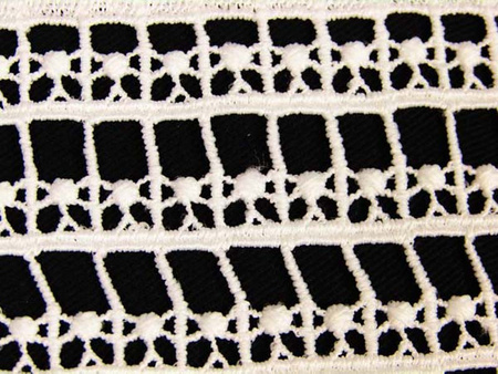 Koronka 130cm gipiurowa ivory