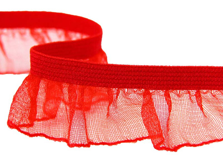 Falbanka 1,8cm elastyczna czerwona