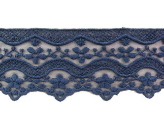 Koronka 6cm tiulowa granat