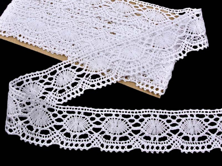 Koronka 4,5cm bawełniana biała