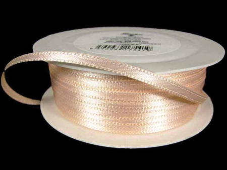 Wstążka 3mm atłas jasna morela