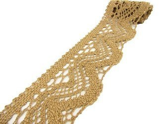 Koronka 5,8cm bawełniana złoty beż
