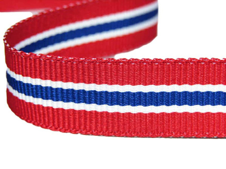 Taśma 16mm ryps lampas czerwona