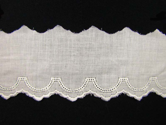 Koronka 5cm haft angielski biała