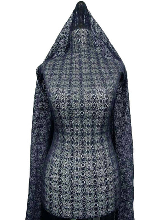 Koronka elastyczna granat