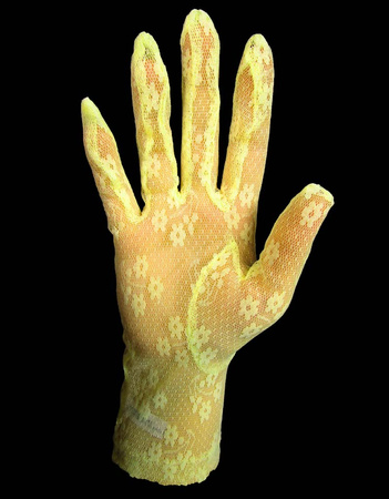 Rękawiczka KORONKA cytrynowa