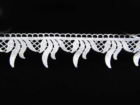 Koronka 5cm gipiurowa biała